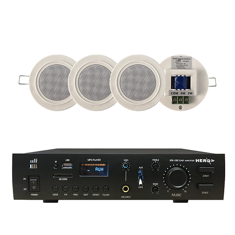 Amplifier system ceiling speaker 6w
