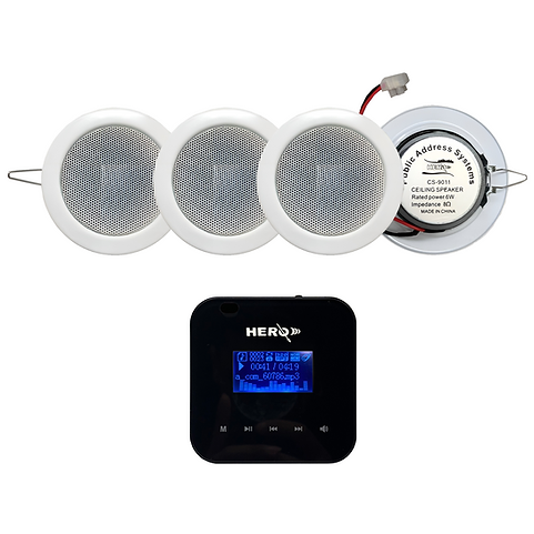 Wall amplifier system 4 ceiling speaker 6w