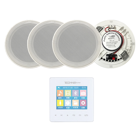Wall amplifier system 4 ceiling speaker 10w