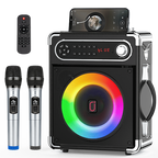 JYX S55 Karaoke Machine With 2Wireless Microphones