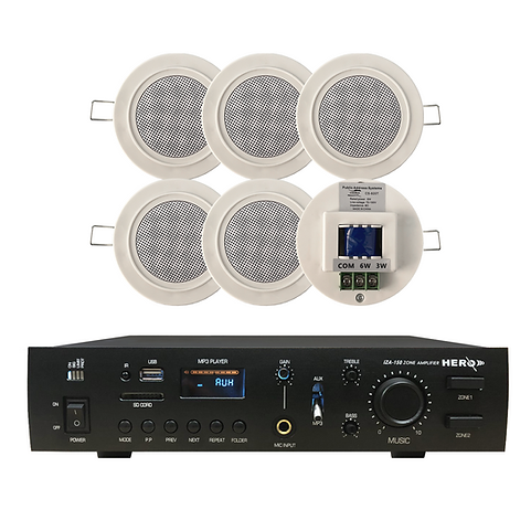 Amplifier system ceiling speaker 6w