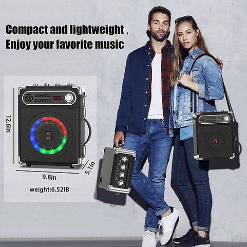 JYX S55 Karaoke Machine With 2Wireless Microphones