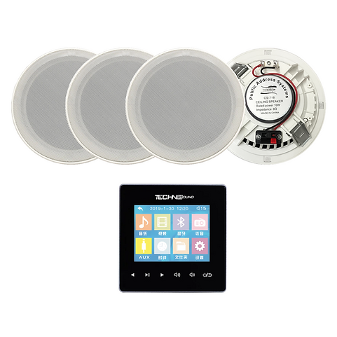 Wall amplifier system 4 ceiling speaker 10w