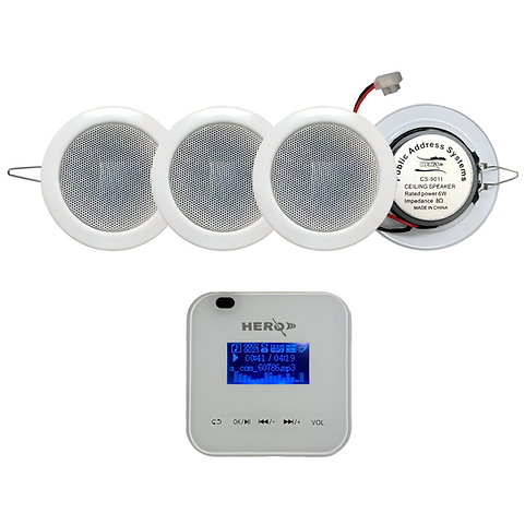 Wall amplifier system 4 ceiling speaker 6w