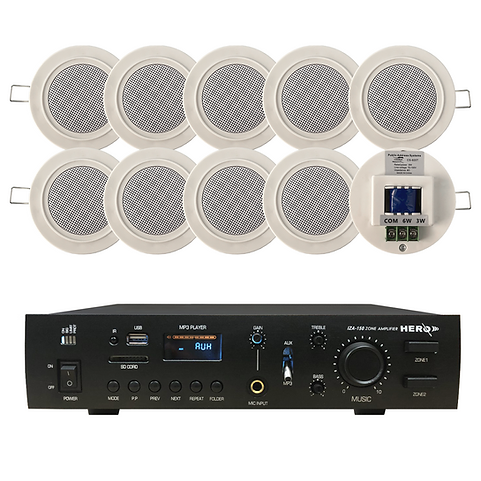 Amplifier system ceiling speaker 6w