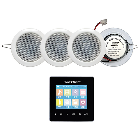 Wall amplifier system 4 ceiling speaker 6w