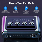 JYX S55 Karaoke Machine With 2Wireless Microphones