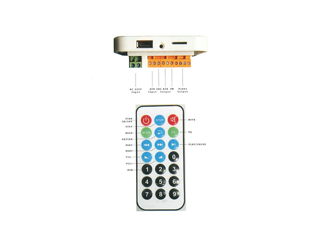 Wall mounted amplifier AL-86 (2x30.w)