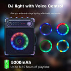 JYX S55 Karaoke Machine With 2Wireless Microphones