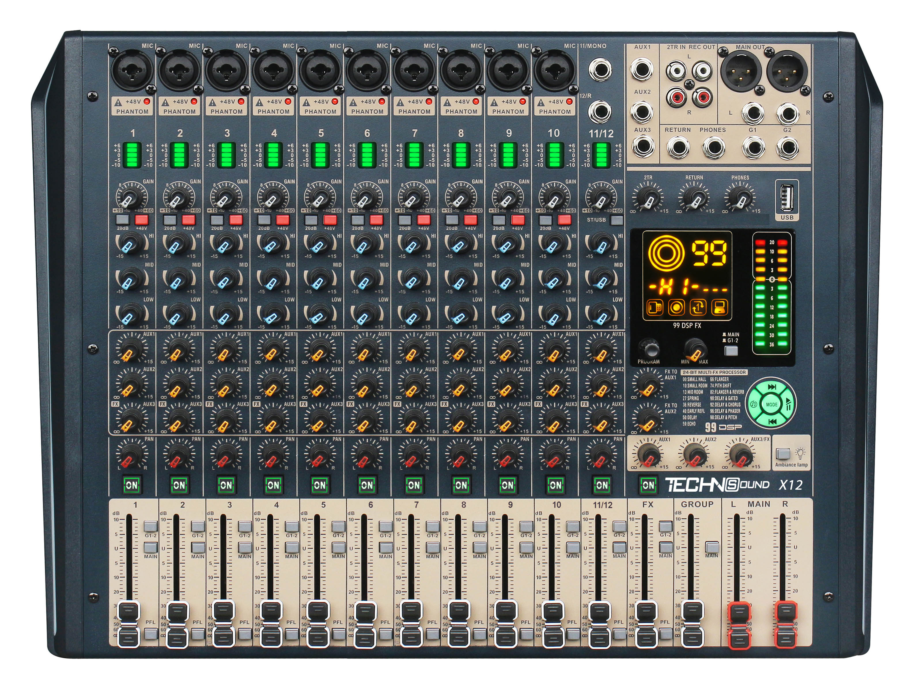 Mixer 12ch TECHNoSOUND X-12