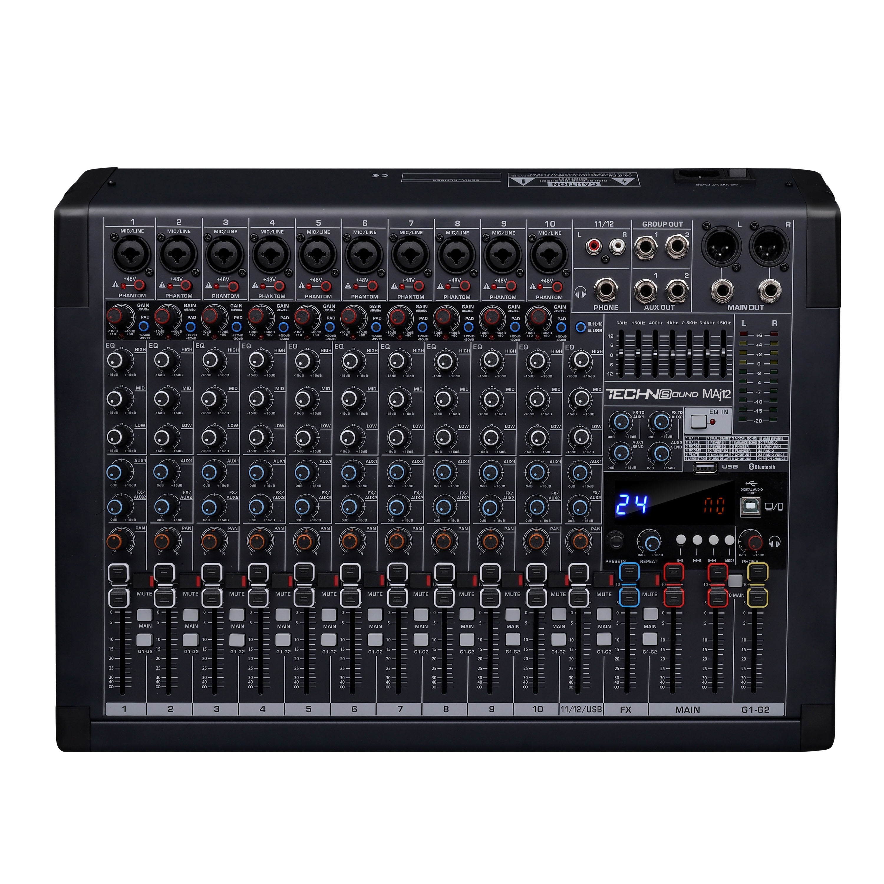 Mixer Power 2*350w TECHNoSOUND MAj12
