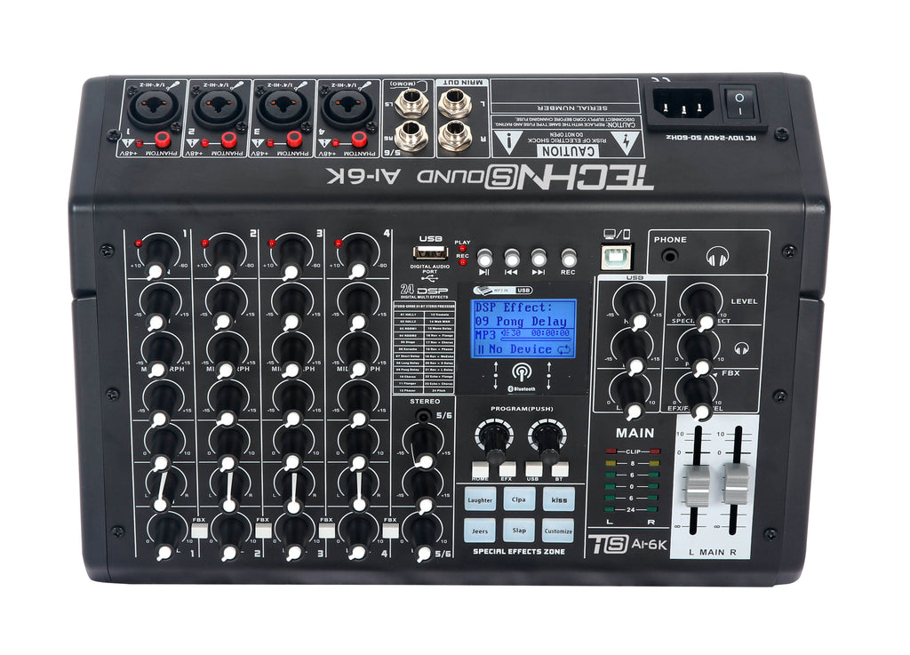 Mixer 6ch TECHNoSOUND AI6K