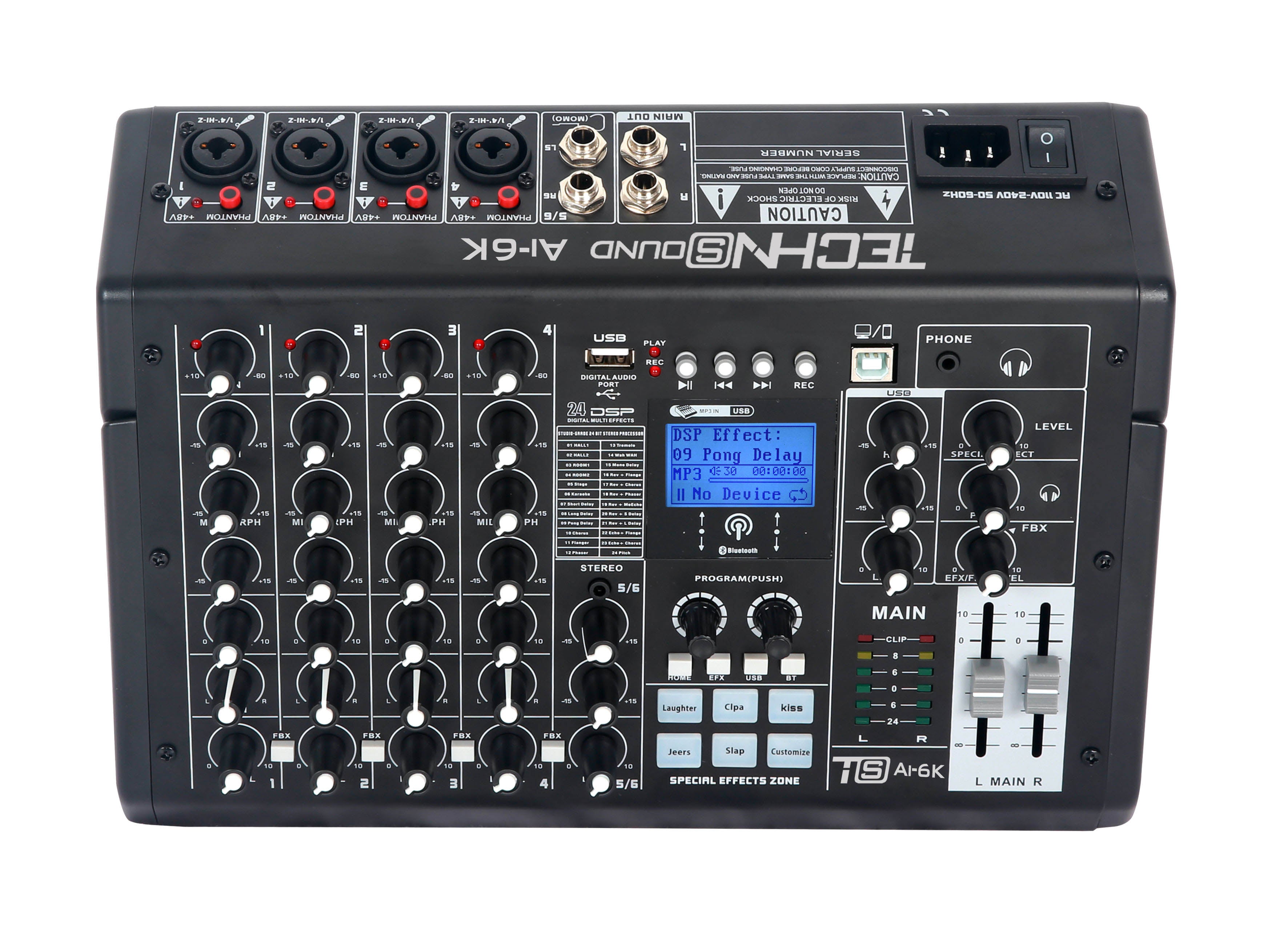 Mixer 6ch TECHNoSOUND AI6K