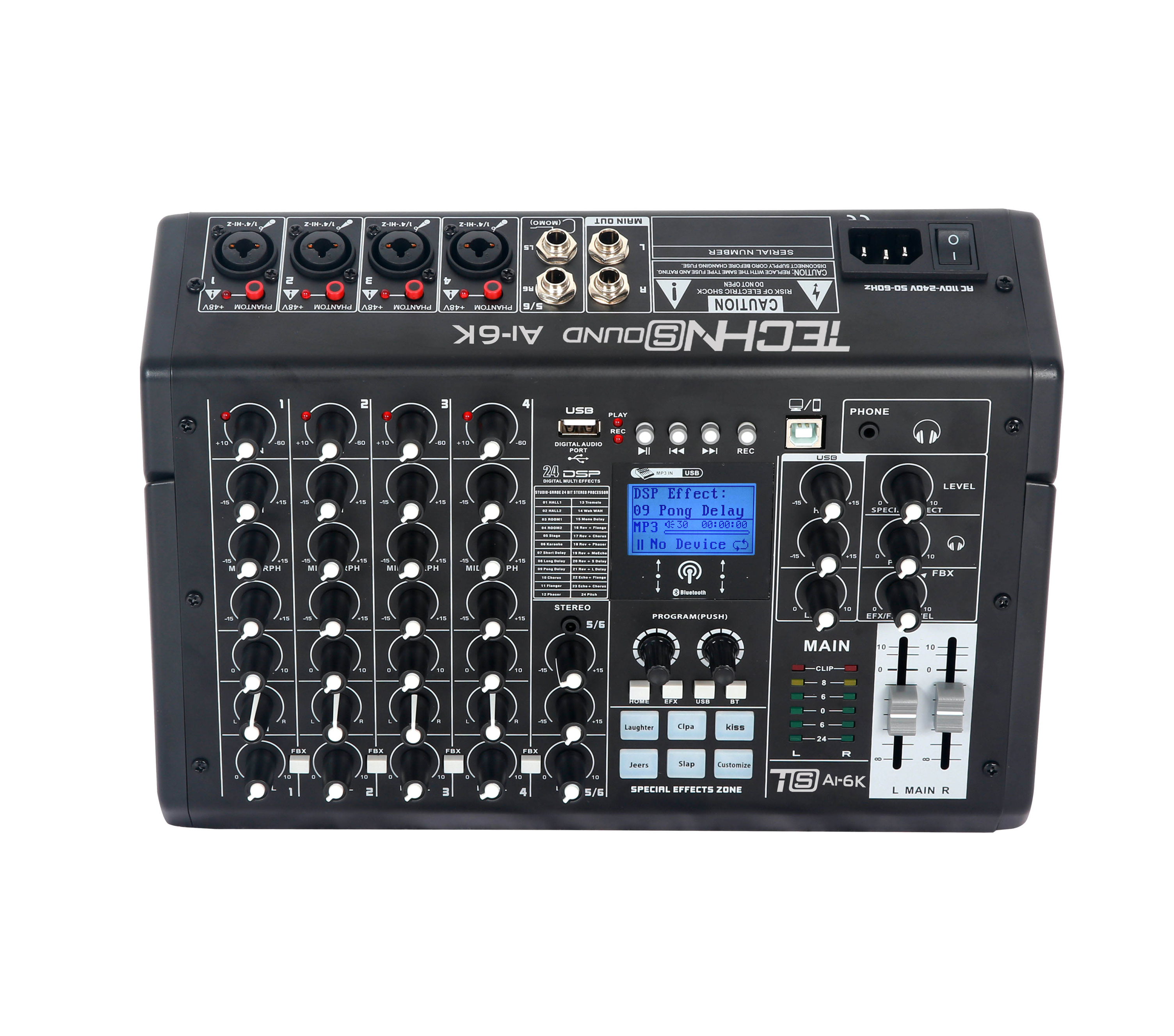 Mixer 6ch TECHNoSOUND AI6K