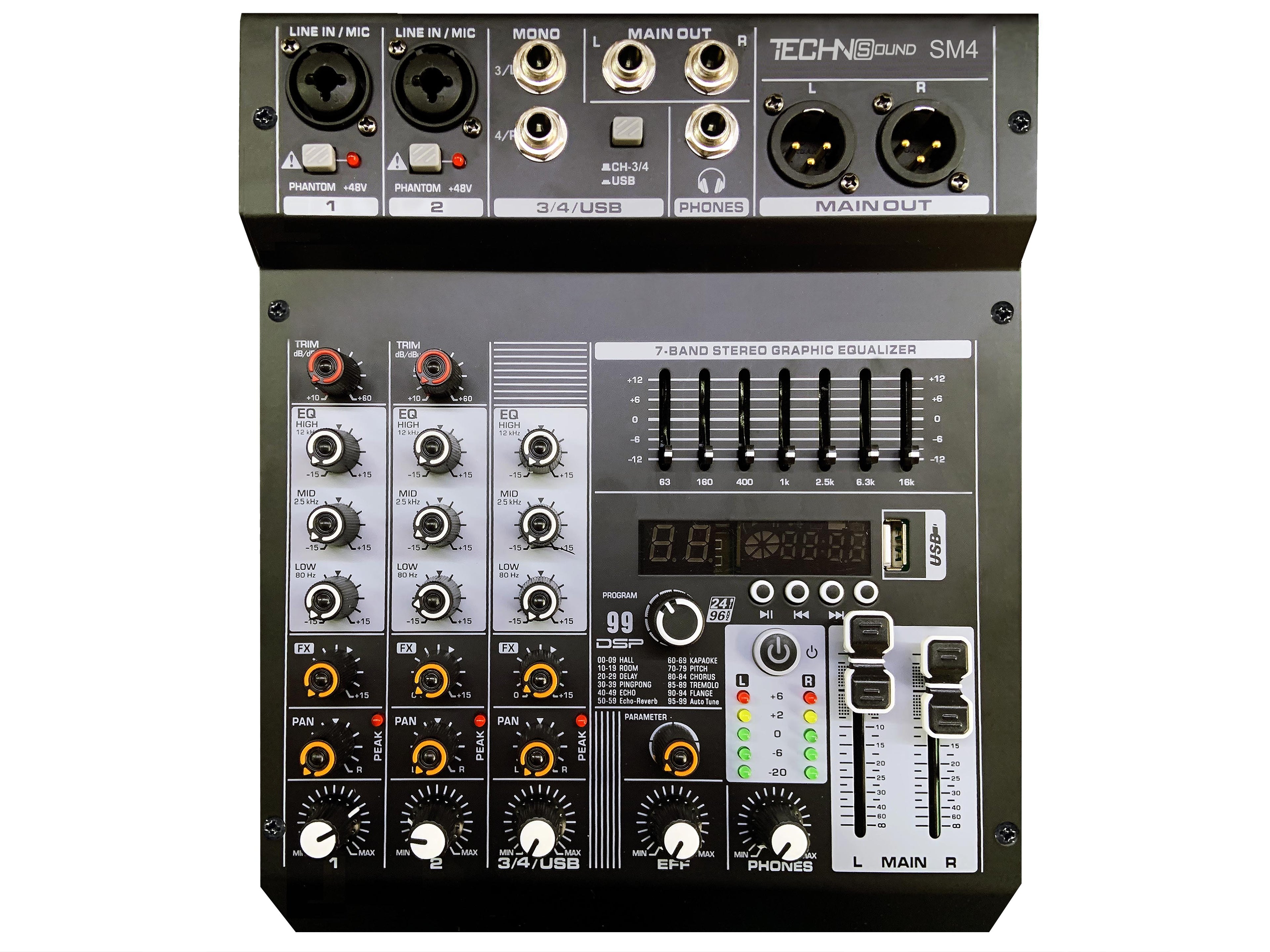 Mixer 4ch TECHNoSOUND SM-4
