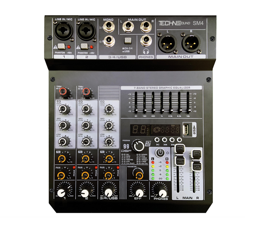 Mixer 4ch TECHNoSOUND SM-4