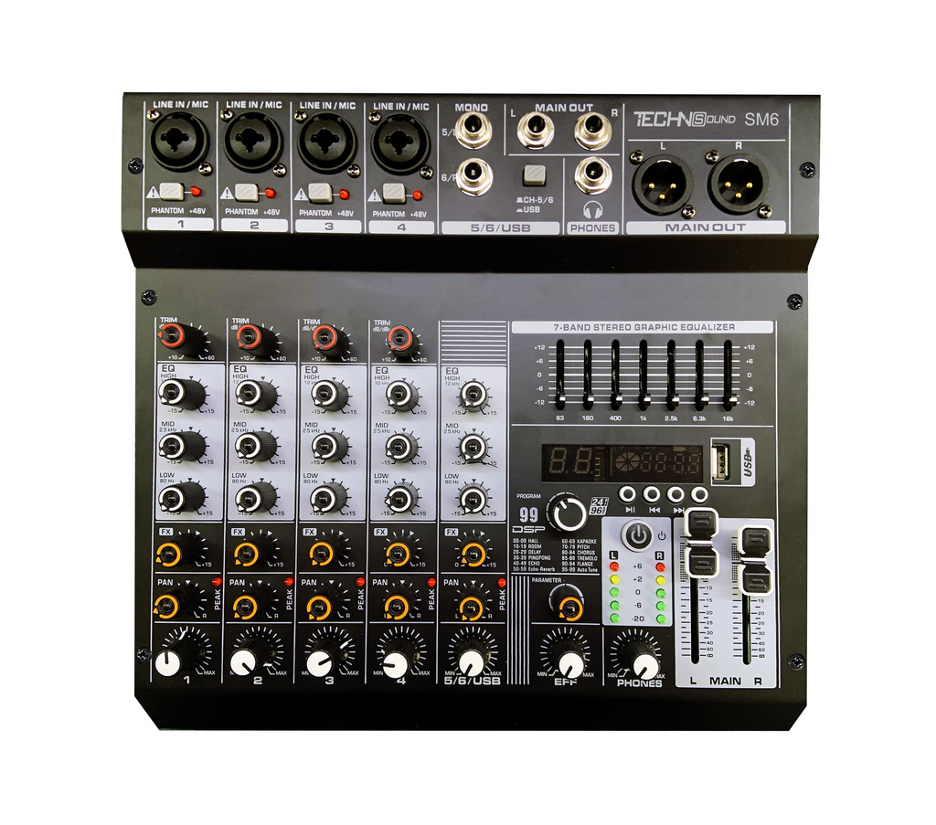 Mixer 6ch TECHNoSOUND SM-6